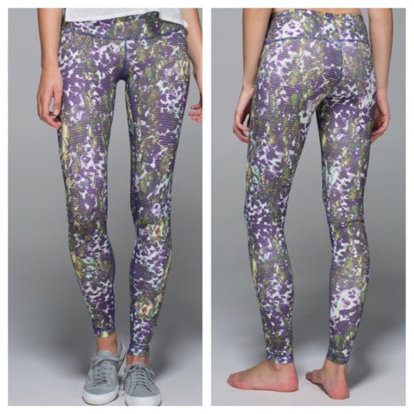 lululemon athletica Pants - Lululemon Wunder Under Floral Leggings Full Length